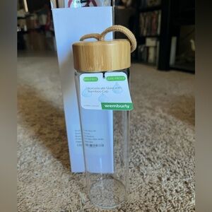 22 oz Glass Bottle with Bamboo Cap
